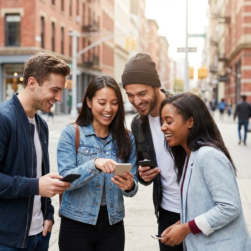 Friends playing Brain Clash